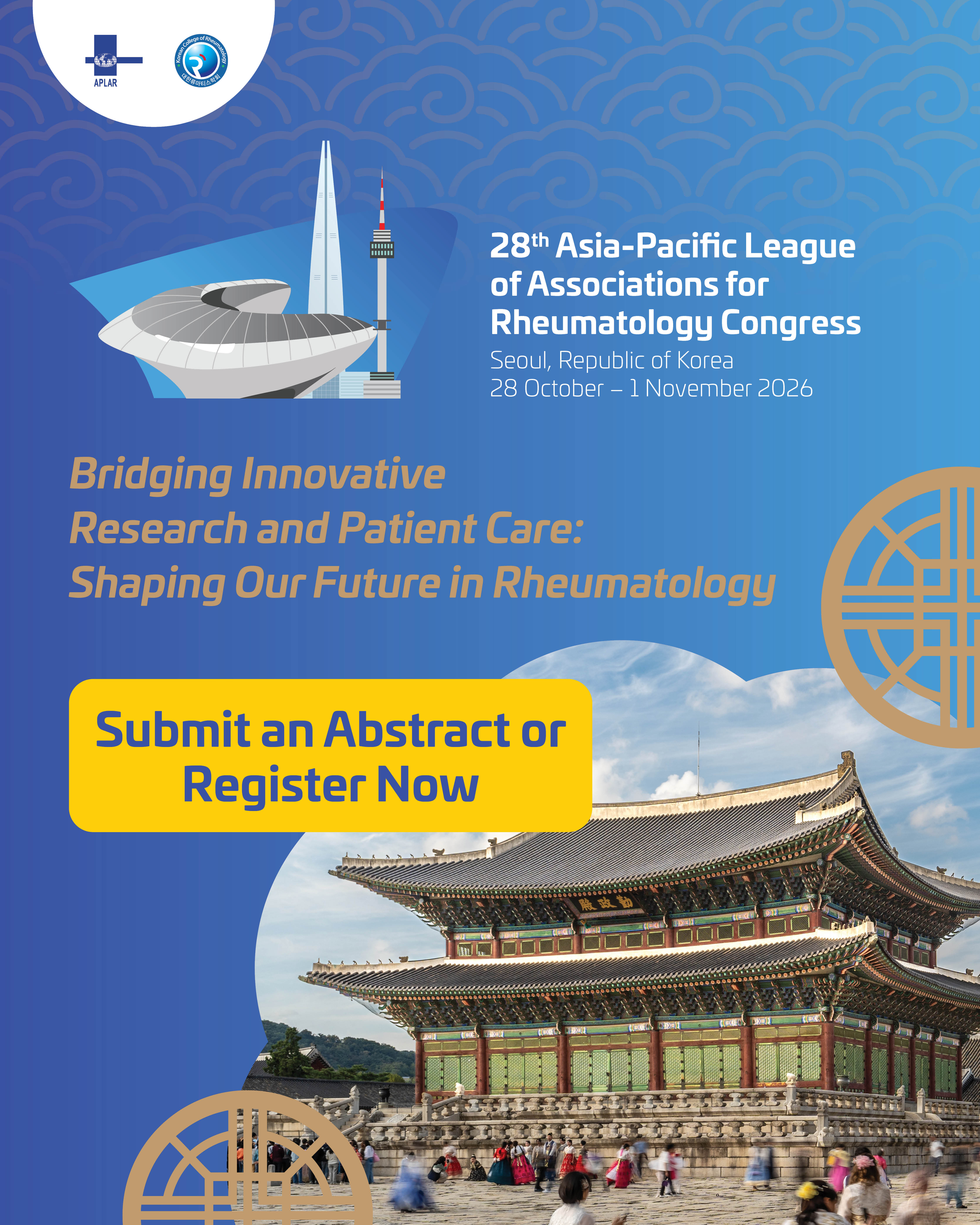 28th Asia-Pacific League of Associations for Rheumatology Congress (APLAR 2026)
