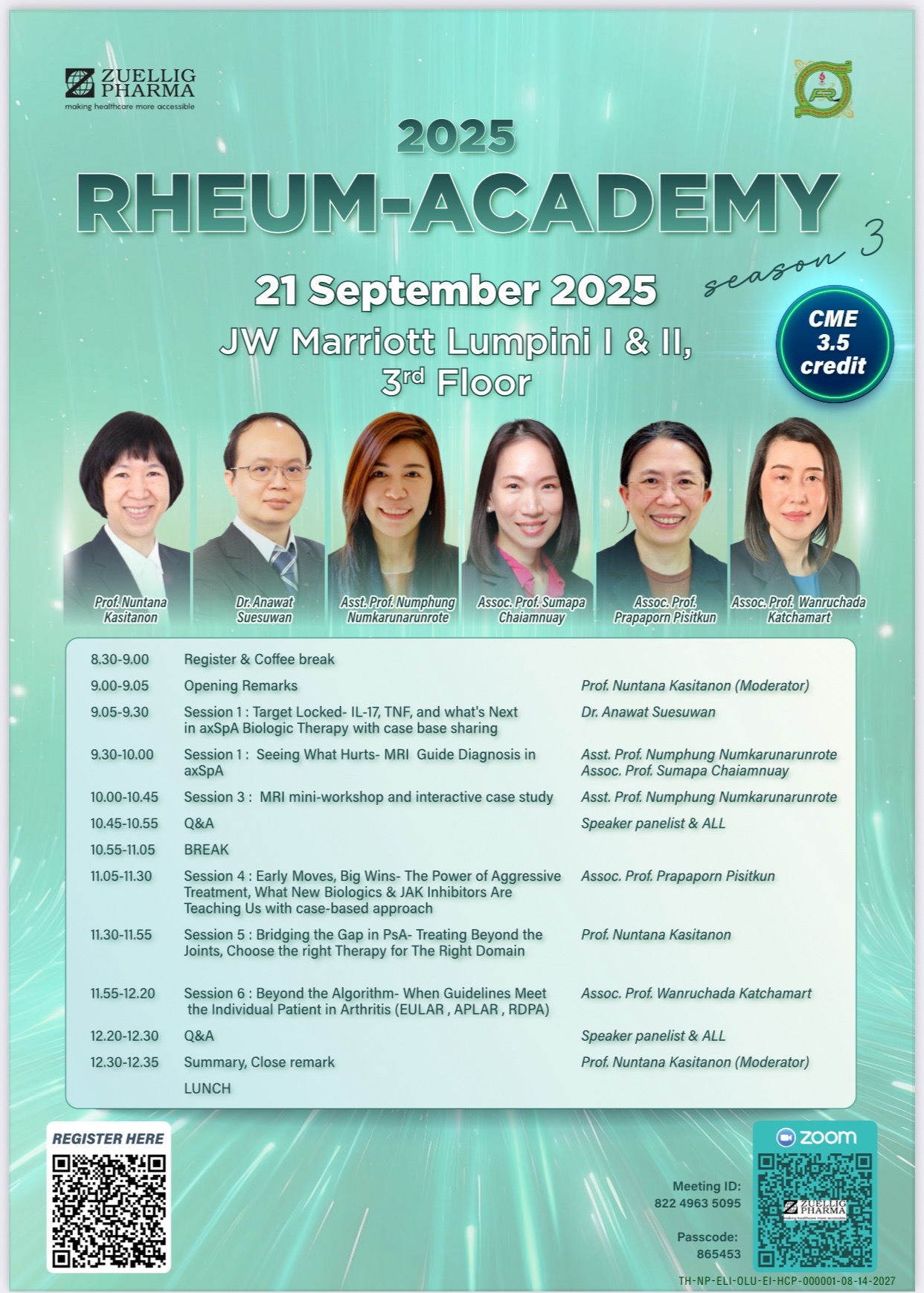 การประชุมวิชาการ Rheum Academy 2025 Season 3
